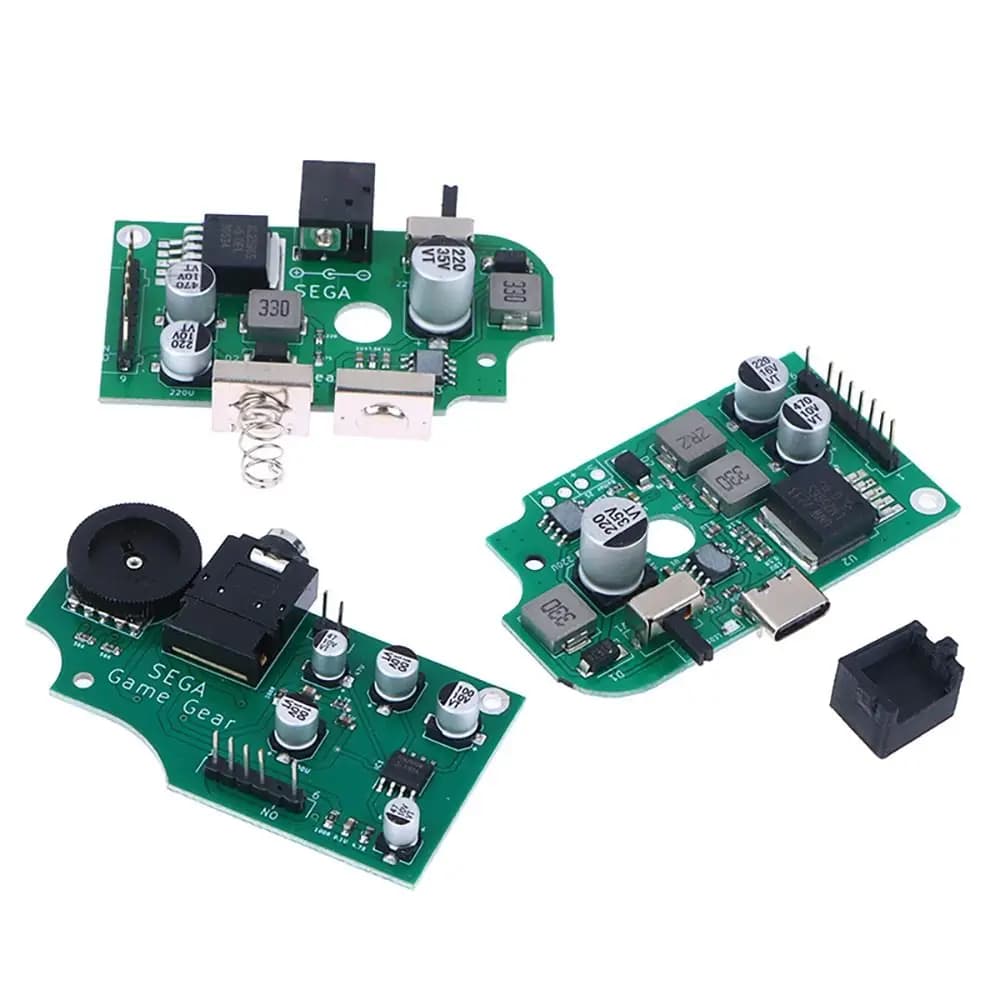 Scheda volume di gioco pre-saldata Condensatori IC Riparazione Scheda di alimentazione di gioco durevole Scheda di alimentazione universale per Sega Game Gear GG