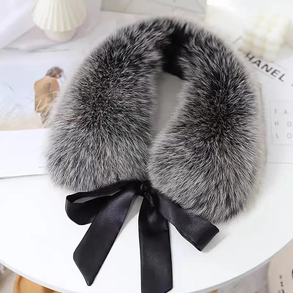 Scaldacollo invernale Collo di pelliccia di procione Sciarpa di pelliccia pelosa Cappotto da donna Cappuccio Decor Collo di pelliccia di lusso per cappotto Cappotto caldo di moda Scialle