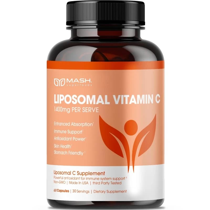 Vitamin C Capsules - 2000 mg, promotes collagen production, support skin and immune health, powerful antioxidant