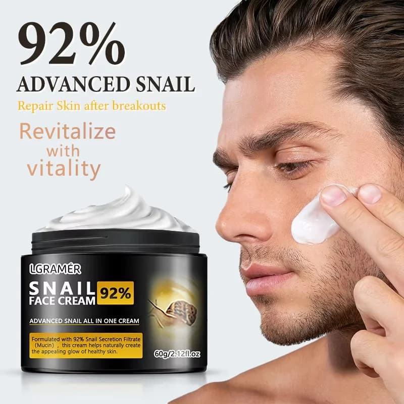 Smooth Rugs Snail Face Cream Hydrating Collagen Nutrient Repair Face Damaged Lift Firms Smooth Bright Whitening Skin Care