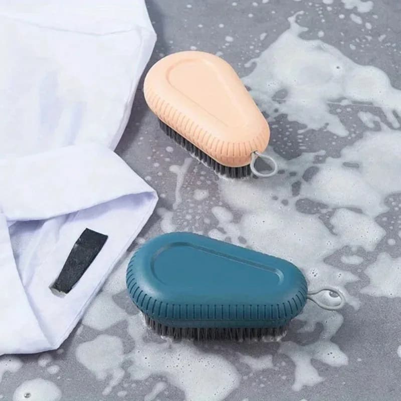 Spazzola per bucato in plastica tinta unita, morbida, per lavare scarpe e vestiti, spazzola per lavanderia.