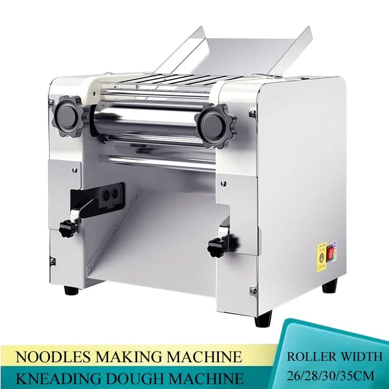 Macchina Elettrica Automatica per Pasta e Noodle in Acciaio Inossidabile, Pressa per Impasto e Sfoglie