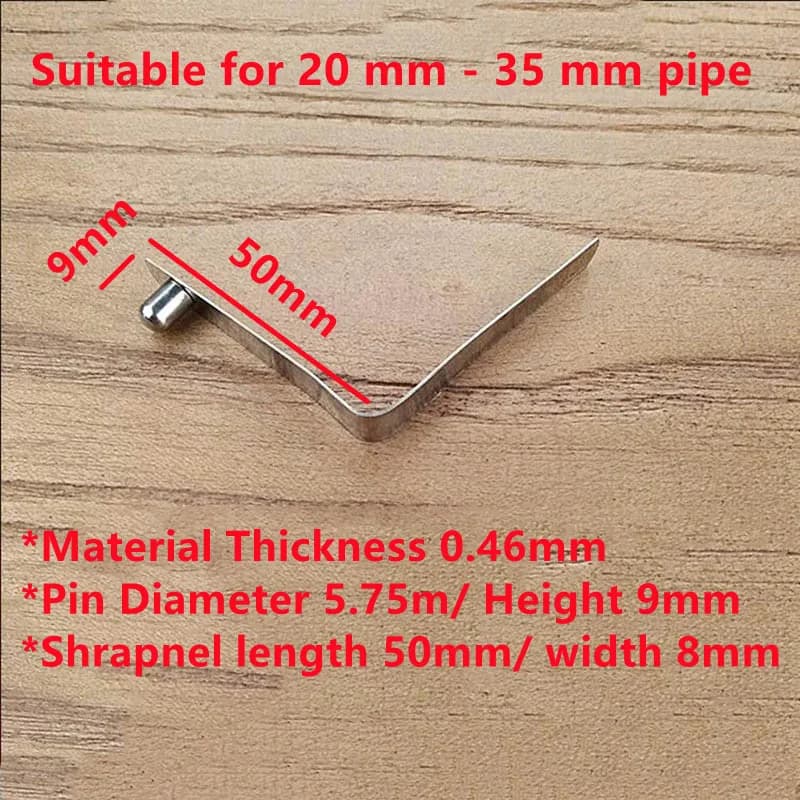 5 pezzi diametro 6 mm kayak pagaia tenda tenda tubo palo push pulsante solido clip a molla tubo di bloccaggio