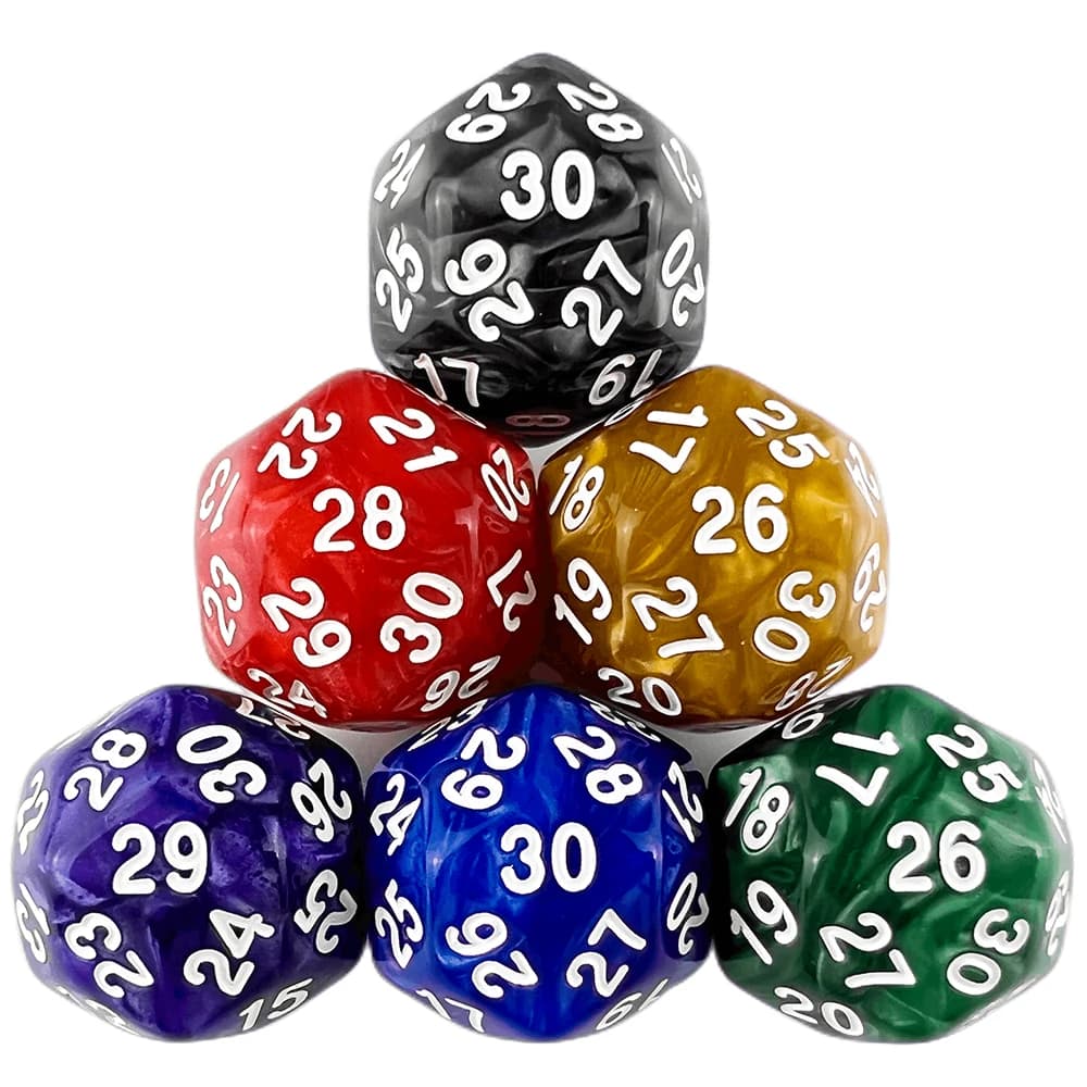 1pc D30 dadi poliedrici effetto marmo dadi DND per giochi di ruolo accessori per giochi da tavolo