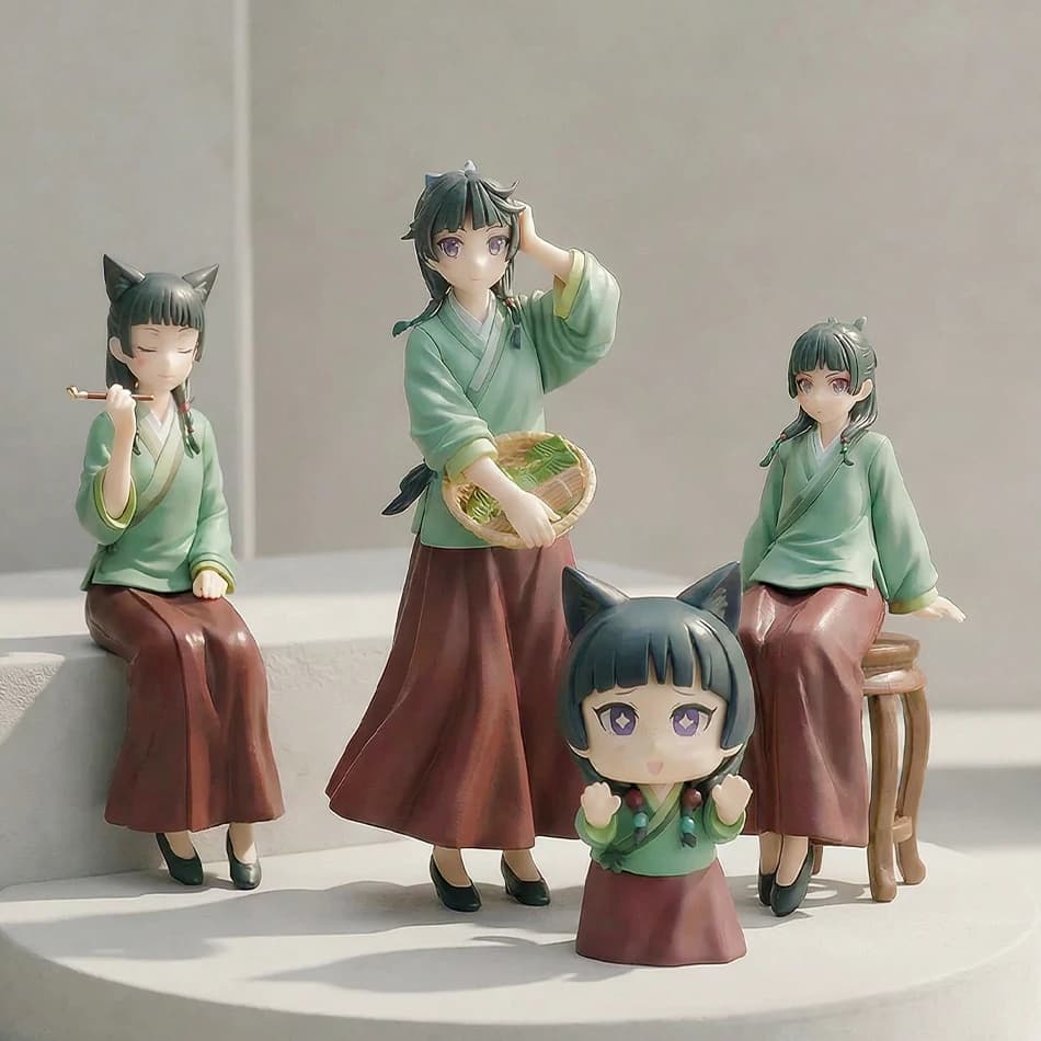 Figura Anime The Apothecary Diaries 17cm, Modellino in PVC Maomi, Decorazione per Auto, Giocattolo per Bambini, Regalo di Natale