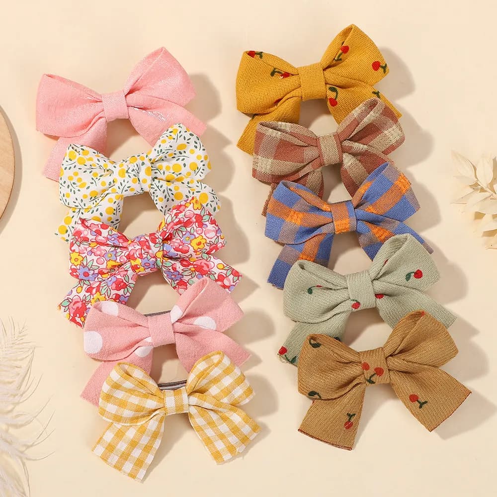 Fiocchi per Bambine 1 Pezzo, Vari Modelli con Cartoni Animati, Fiori e Frutta, Fermagli per Capelli per Bambini, Accessori per Capelli Fatti a Mano, Vendita all'Ingrosso