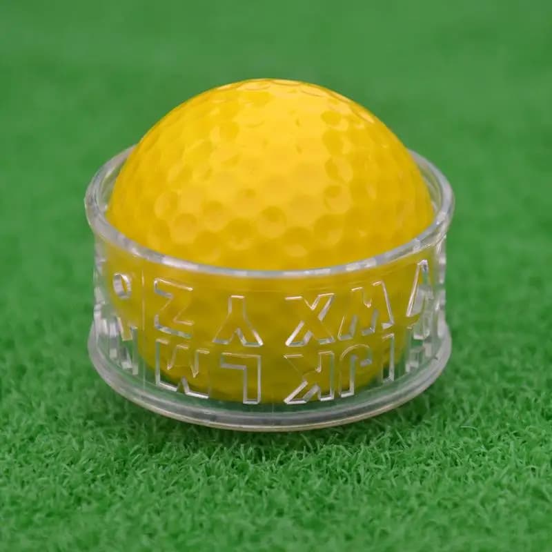 New Transparent Golf Ball Letters Alphabet Liner Line Marker Plastic Template Monogrammer Drawing Mark Tools Golf Training Aids