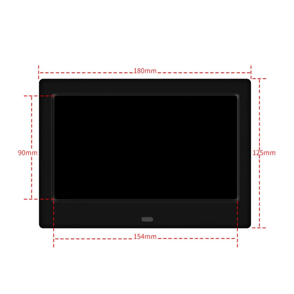Digital Photo Frame 7 Inch Large Screen Human Sensor Auto Play Electronic Album Supports USB Card Desktop Wall Display