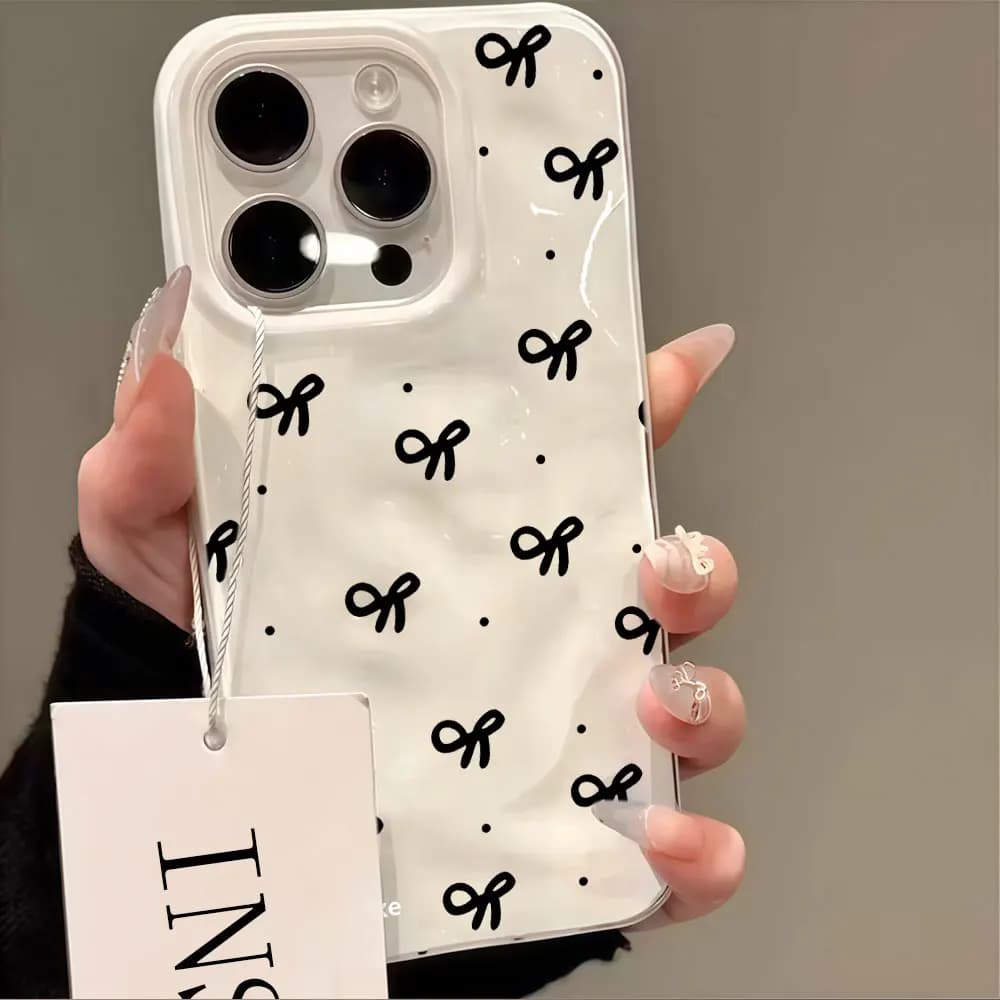 3D Water Ripple Red Heart Print Phone Case For iPhone 17 16 15 14 13 12 11 Pro Max 17 Air 15 16 Plus Shockproof Soft TPU Cover