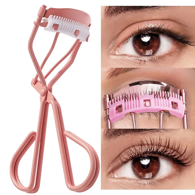 1PC Lady Professionale In Acciaio Inox Piegaciglia con Pettine Pinzette Curling Ciglia Clip Cosmetico Trucco Degli Occhi Strumenti di Bellezza