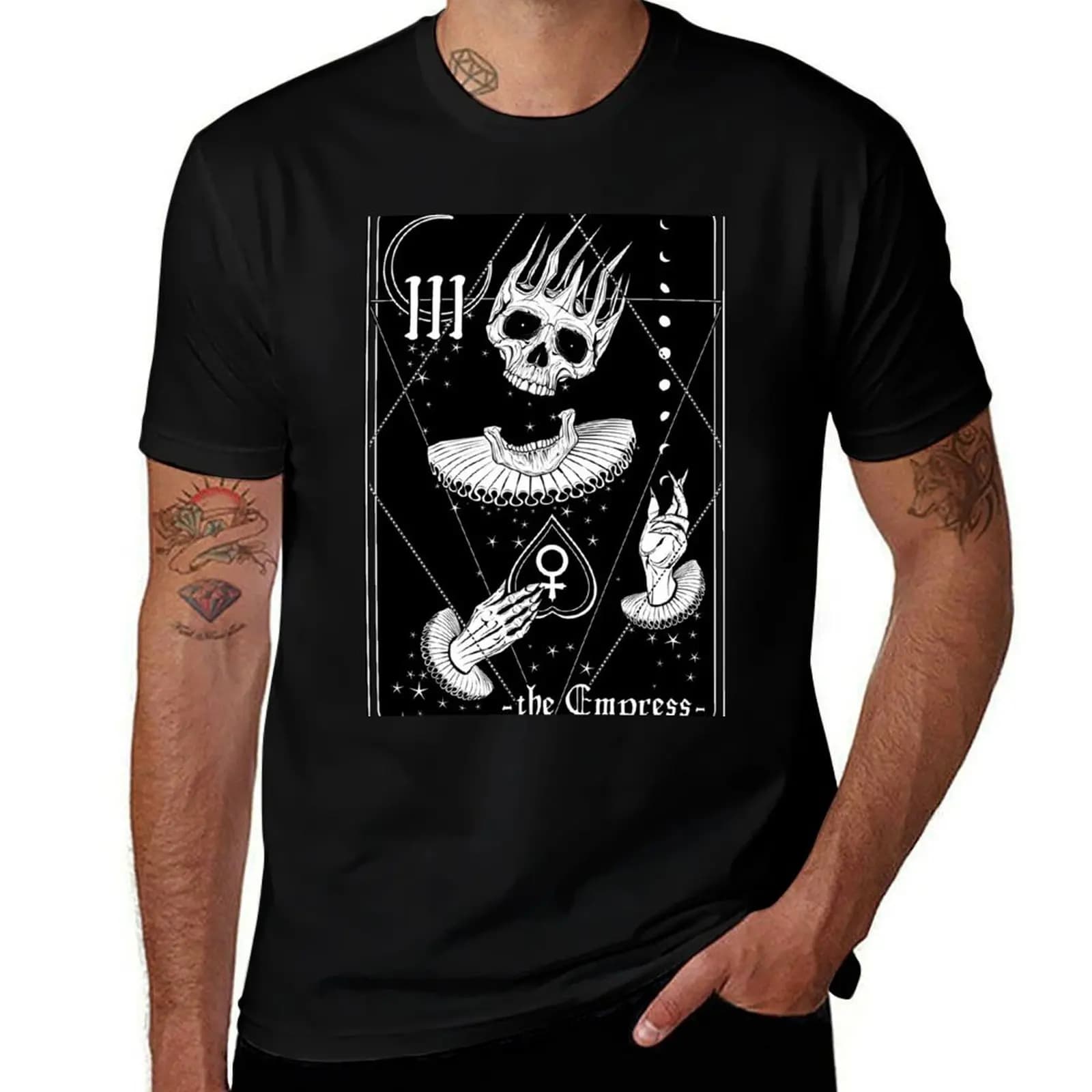 The Empress Tarot Card T-Shirt Novelty Print Casual Tee Shirt