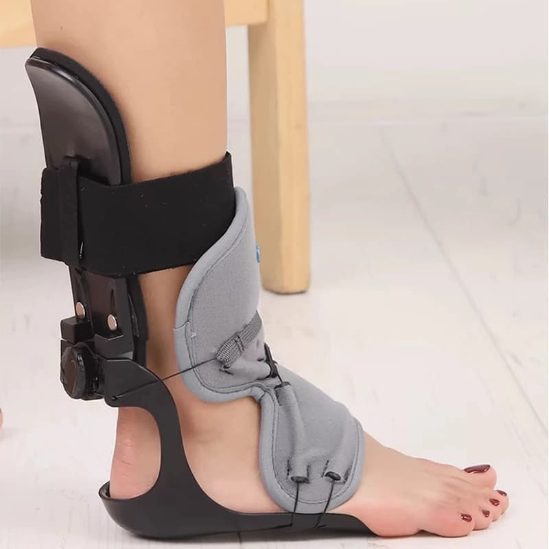 Ictus Emiplegia Attrezzature per la riabilitazione Correzione Varus Scarpe Caviglia Supporto fisso Ptosis del piede Ortesi Tutore