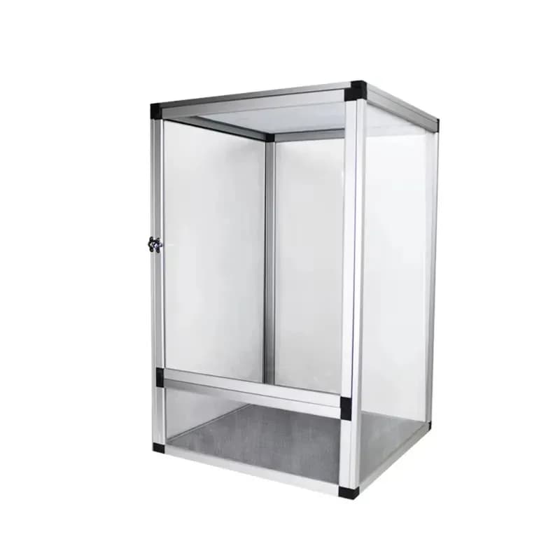 Gabbia per rettili in lega di alluminio con ventilazione rimovibile