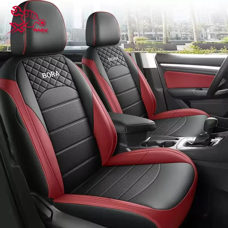 For VW Bora 2019-2023 Car Seat Cover with Left Guide Custom Seat Covers Seat cushions completely surrounded for all seasons