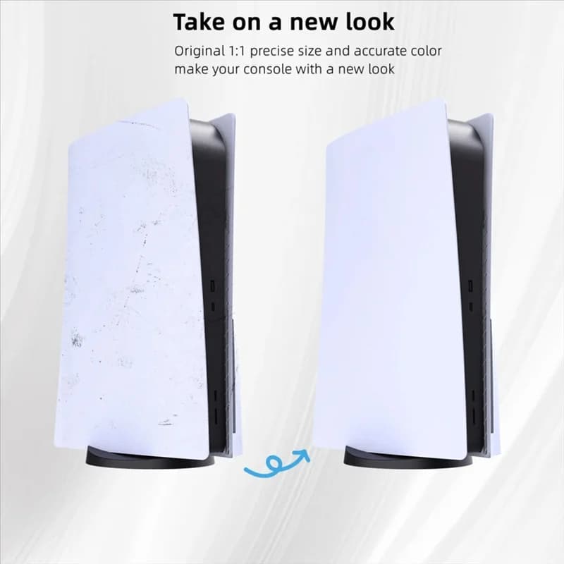 Sostituzione piastra di copertura ABAC-bianca per PS5 Disc Edition per accessori pannello laterale console Playstation 5