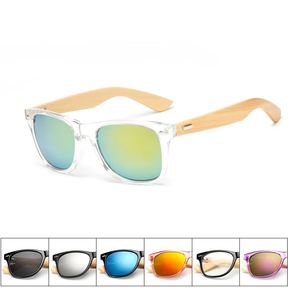 Occhiali da sole in legno naturale per uomo e donna, occhiali da sole alla moda polarizzati con montatura in legno originale