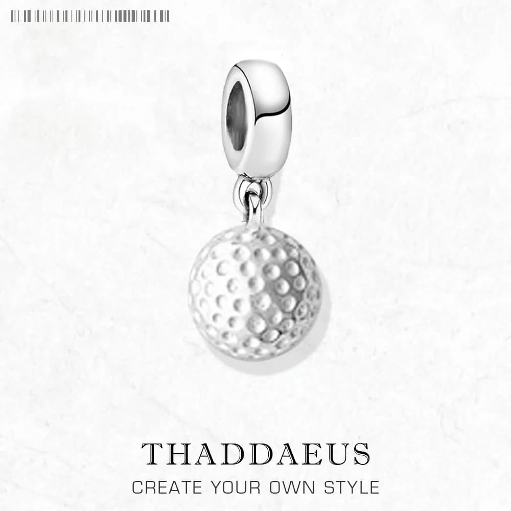 Pendenti con ciondoli per palline da golf per donna uomo Sport gioielleria raffinata in argento sterling 925 nuovissimo regalo estivo