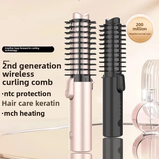 Hot product wireless straight hair combforcurly household negative ion care two-in-one clip dryer board