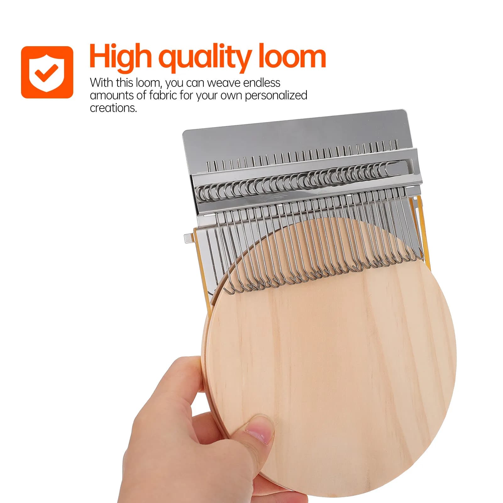 1Set Traditional Weaving Loom Wooden DIY Knitting Frame for Home Craft Tapestry Making Clothing Repair Weaving Tool