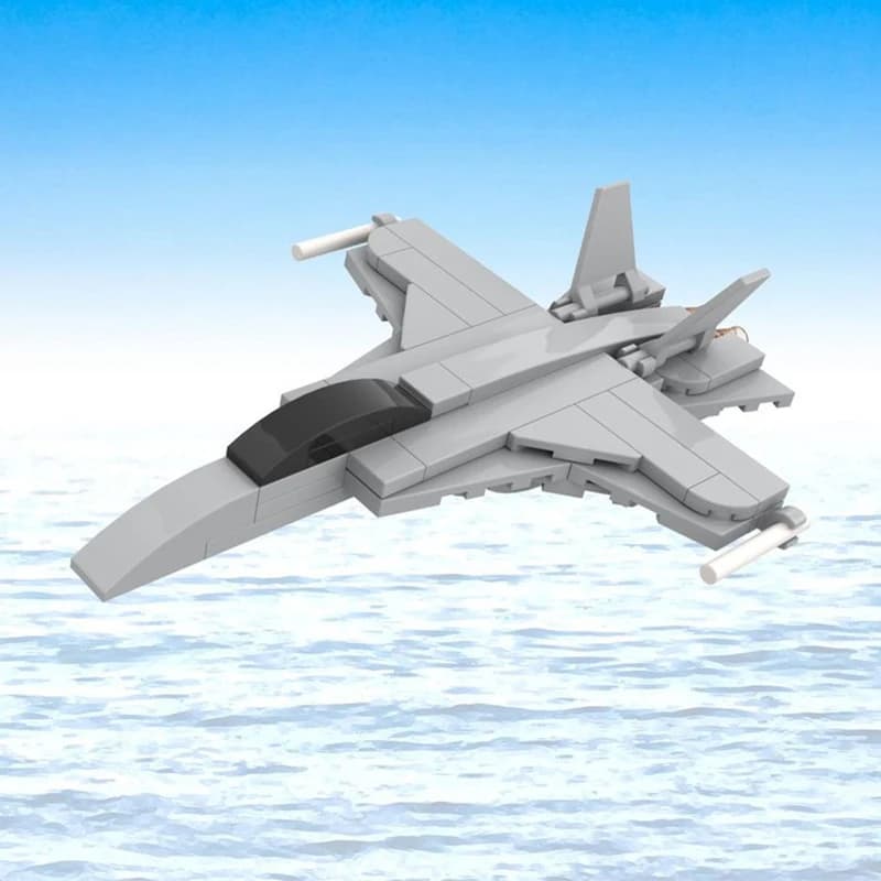 qwert F/A-18 Hornet Modern Military Fighter Jets Model MOC Building Bricks War Equipment Modular Technology Gifts Children Toys
