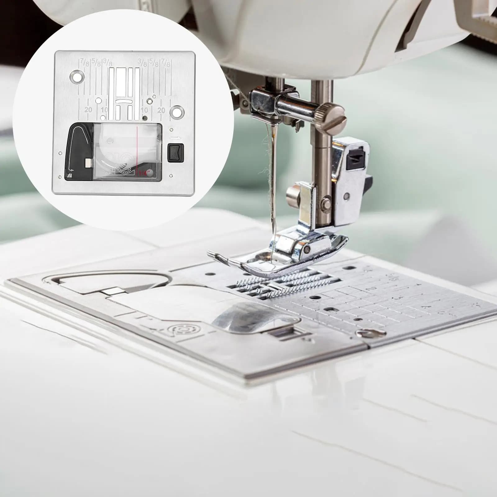 Accessorio per piastra ago per macchina da cucire fai-da-te compatibile con i modelli HD6700C HD660 HD6800C Strumento essenziale per cucire