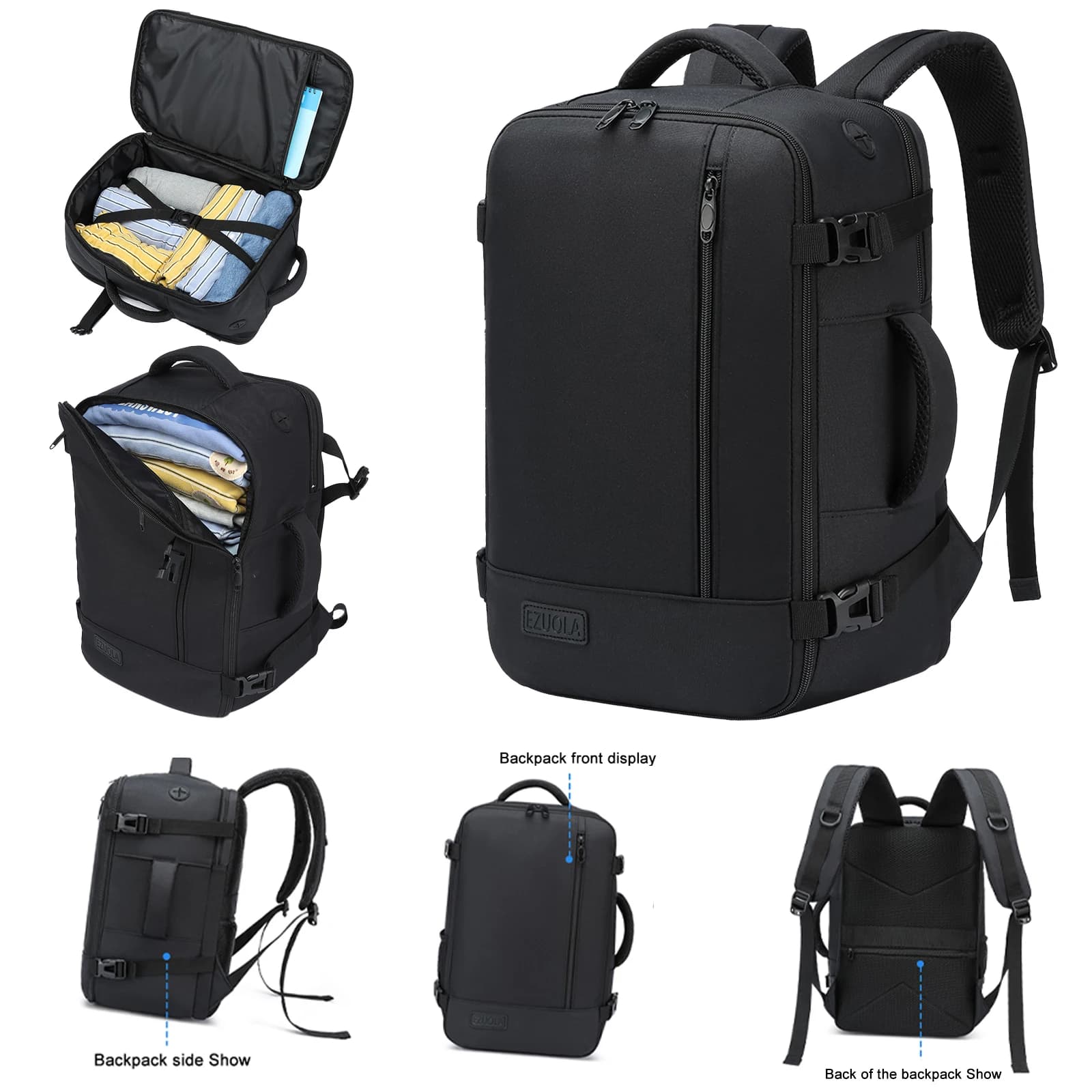 zaini da viaggio 40x20x25 ryanair Bagaglio a mano con scomparto per laptop bagaglio portatile studenti d'affari borsa da cabina scolastica