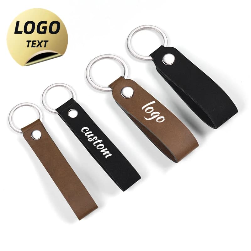 Metal Keyring with Custom Logo Laser Keyring with Empty Engraving Keyrings for Car Custom Keyring Ring with Business Hotel Number