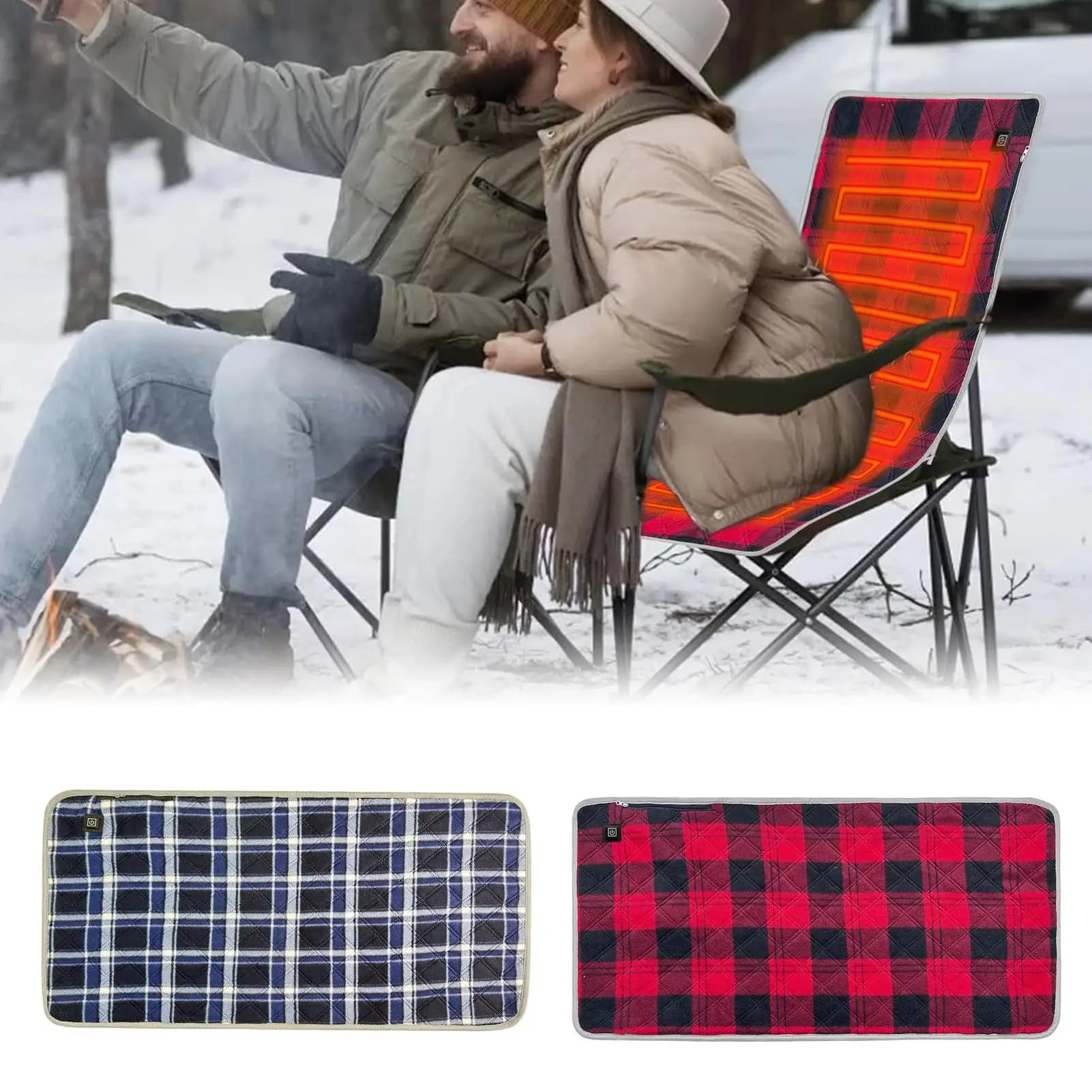 Tappetino termico USB a 3 temperature, tappetino elettrico a riscaldamento rapido per sedia da ufficio, divano di casa, seggiolino auto, cuscino riscaldante ad alta efficienza energetica