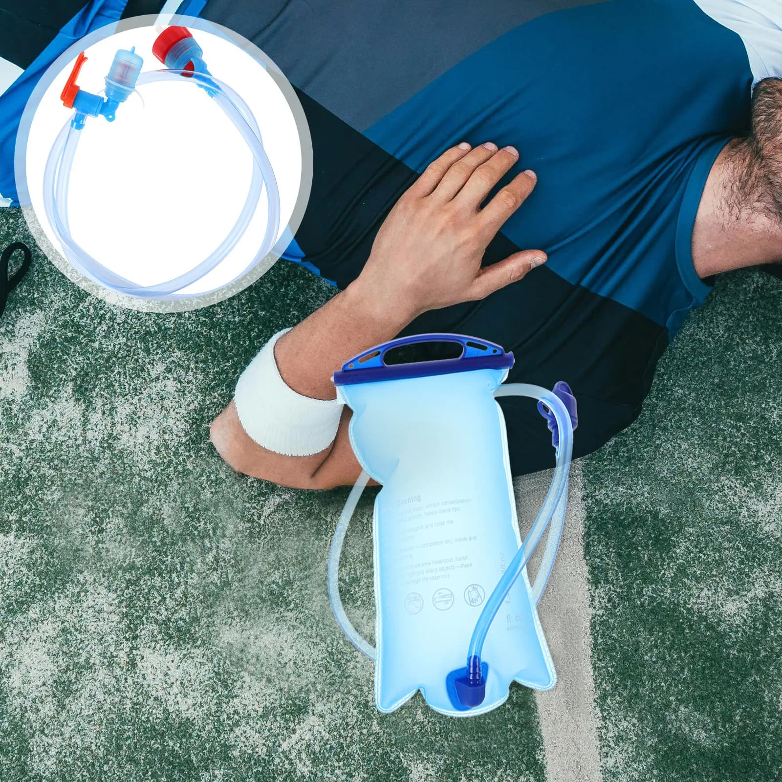 Tubo di ricambio per sacca idrica da esterno, leggero e resistente agli strappi, per borraccia sportiva