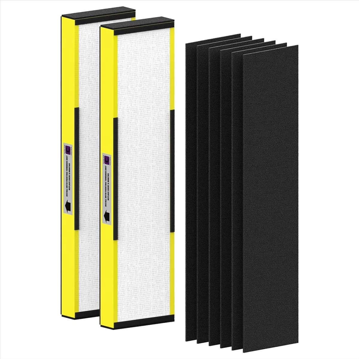 ABKR Confezione da 2 filtri di ricambio HEPA FLT5000 per purificatore Germ Guardian AC5000, AC5000E, AC5250PT, AC5350B, AC5350BCA, AC5350W
