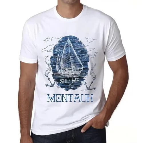 Men's Graphic T-Shirt Ship Me To Montauk Eco-Friendly Limited Edition