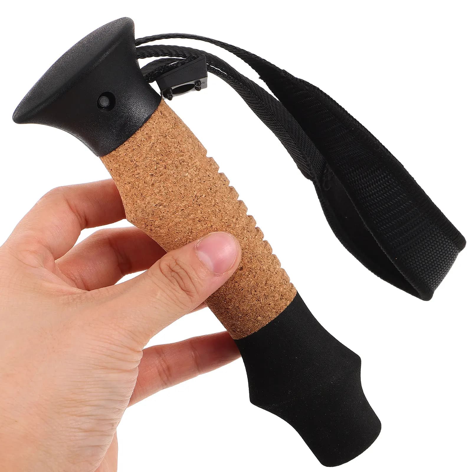 Spare parts for corkking and plastic brace, handy handle for stick with adapter and wrist strap for hiking, walking and climbing