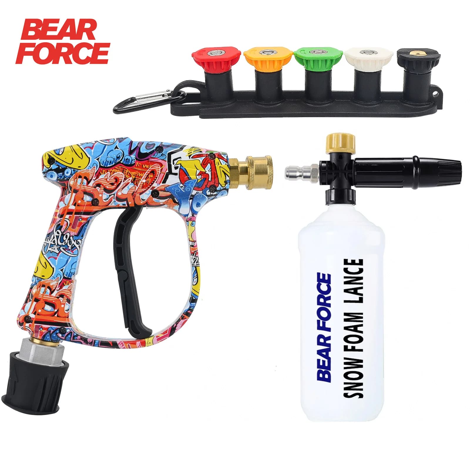 Water sprayer for flexible hose connector for car cleaning for Karcher Nilfisk Parkside Bosch connector