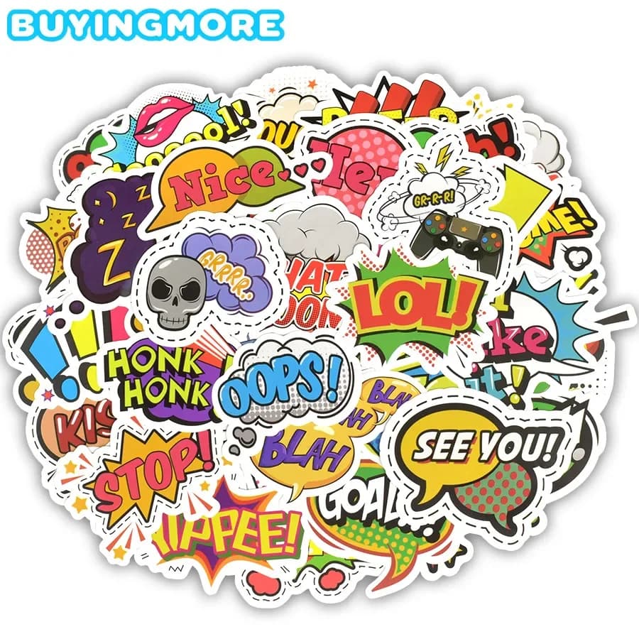 50 stickers classic pop style vintage aesthetic stickers for helmet portable bike scrapbooking stickers and decals for car motorcycle