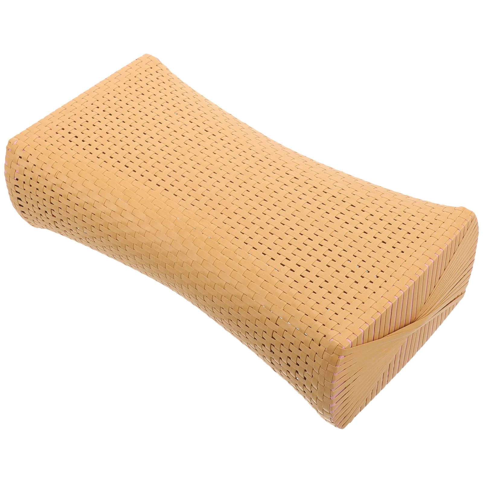 Cuscino Traspirante per Sauna, Simulazione Rattan Intrecciato, Supporto Ergonomico Cervicale per Dormire sul Fianco, Uso Domestico Estivo
