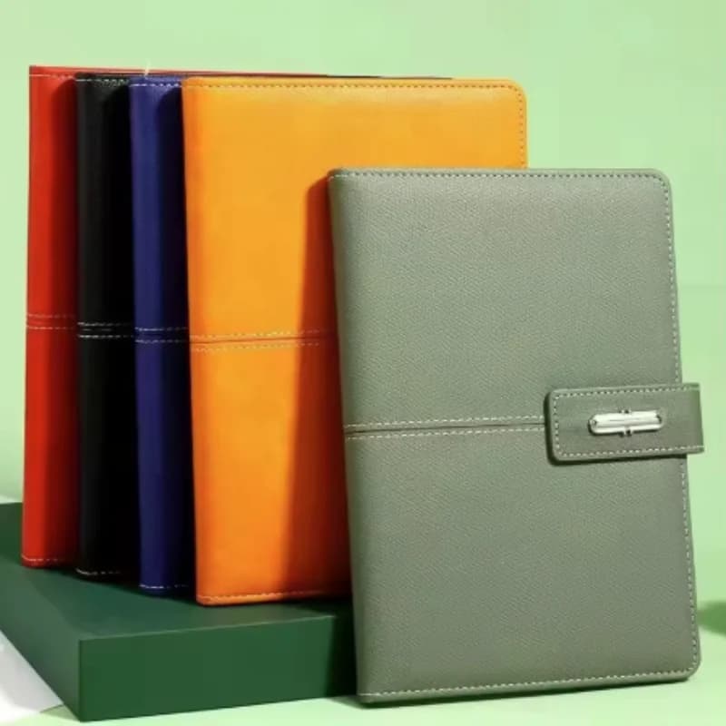Vintage A5 Leather Notebook Personalized Soft Cover for Business Meetings College Life Journal Writing Ideal