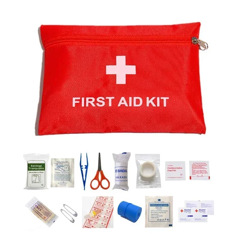 Trattamento medico di emergenza per famiglia o viaggio, 14 articoli/set Kit di pronto soccorso portatile impermeabile per esterni
