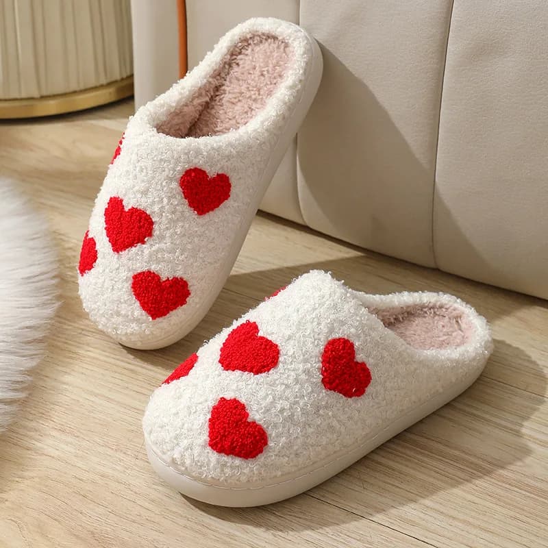 2024 Autunno Inverno Famiglia Moda Pantofole Donna Casa Calda Cartoon Sandali Piatti Uomini Carino Antiscivolo Presentazioni Aziende Produttrici Giochi Coppie Scarpe Di Natale