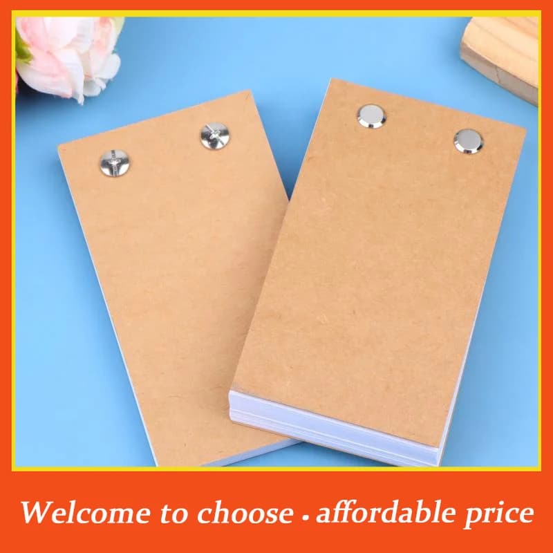 TH Blank Flip Book Kit With 60/100 Sheets Animation Paper Flipbook Binding Screws For LED Tracing Light Pad Drawing Sketching