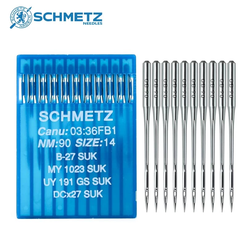 100 PCS DCX27 SCHMETZ Needles For Industrial Overlock Sewing Machines 81X1, B27, MY 1023, UY191