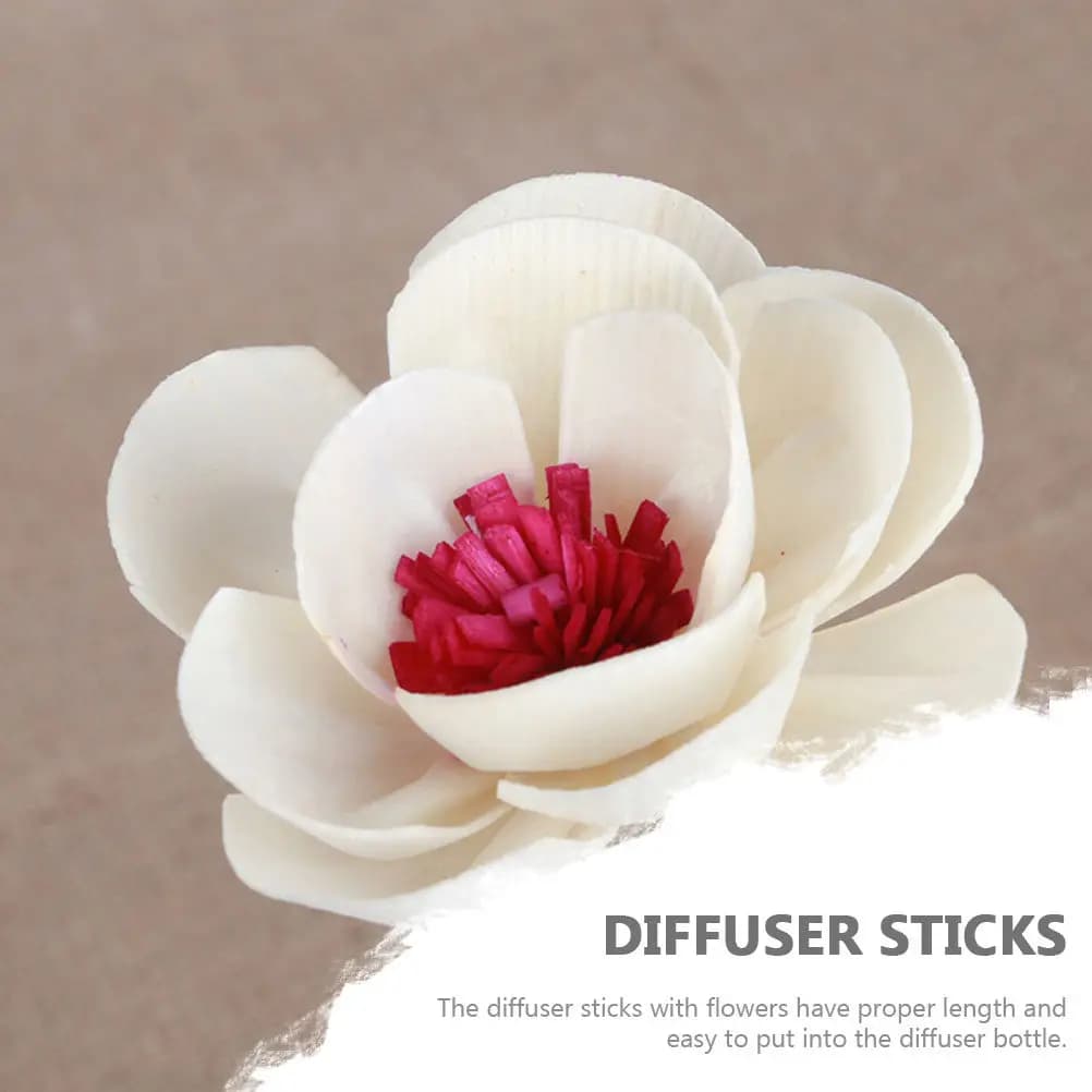 3Pcs Dried Flower Diffuser Sticks Aromatherapy Flowers for Home Office Coffee Shop Fire-Free Fragrance Diffusers Decorative