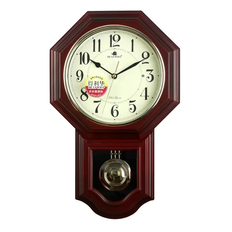 Orologio da parete Bagua orologio orario vecchio stile casa pendolo europeo soggiorno al quarzo