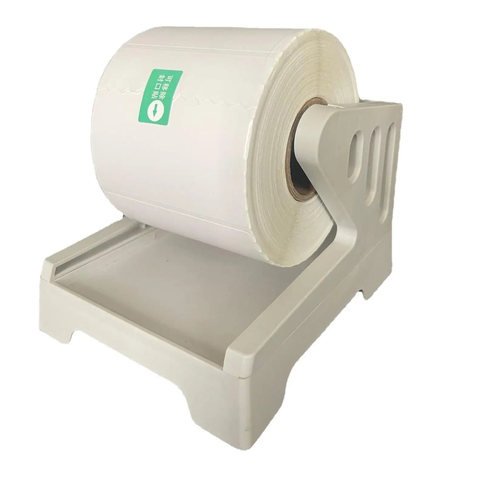 Porta etichette termico bianco Facile da usare Durevole per rotoli ed etichette pieghevoli