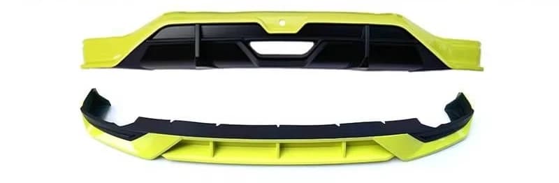 Custom Front Bumper with Lip & Rear Diffuser Unpainted Body Kit for 2023-2025