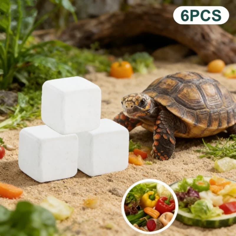 HUA HUA Calcium Mineral Blocks for Turtles - Aquatic Supplements to Relax Lento for Health of Guscio and Bones, Prevention of Vitamin Carenza
