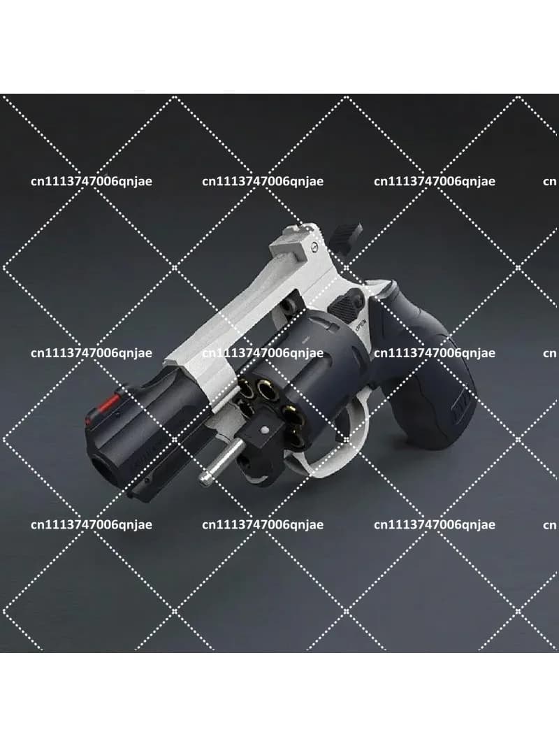 Alloy Revolver MP360 Soft Bullet Toy Gun with 6 Shells, Pistol Toy for Boys
