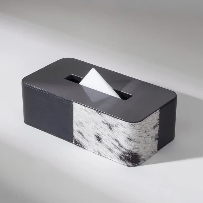Modern Box for High-end Horse Crine Wood Handkerchiefs Decorations for Creative Home Decorations for Desktop Room Decoration of Hotel Supplies