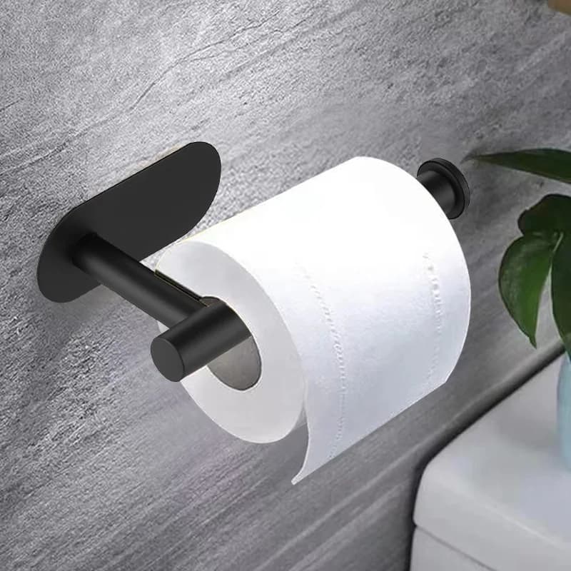 Portarotolo Adesivo in Acciaio Inossidabile, Supporto Impermeabile per Carta Igienica, Accessori Bagno, Porta Asciugamani di Carta