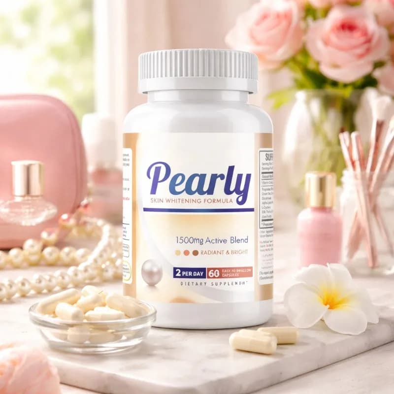 60 Capsule Integratori per la Salute della Pelle con 1500mg di Estratto di Perla e Vitamina C, Supporto Anti-Invecchiamento per Uomini e Donne, Nutrizione Quotidiana
