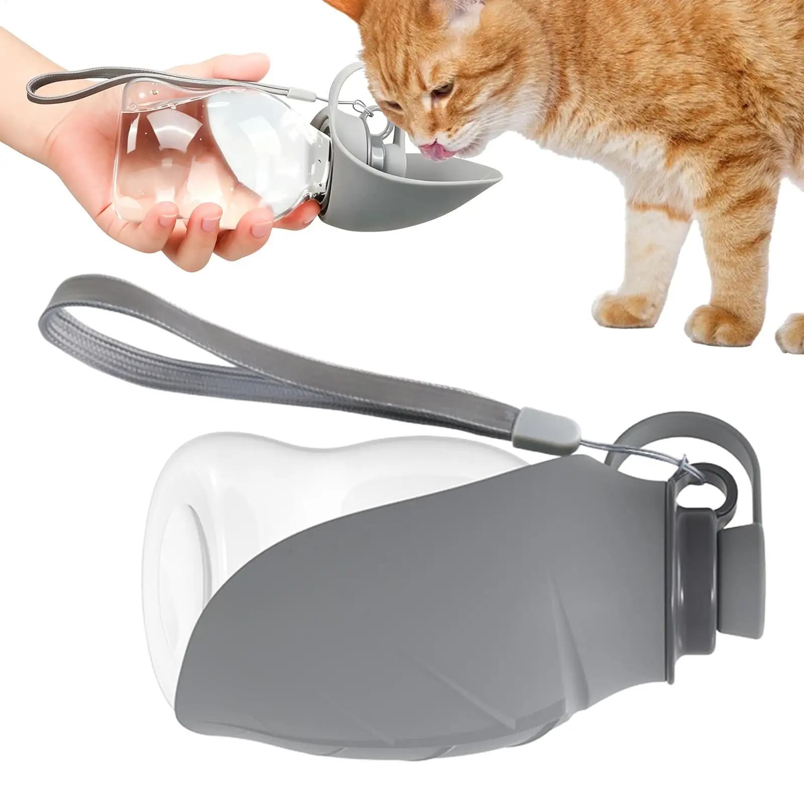 Pet Portable Water Bottle for Small Medium Dogs Cats Food Feeder Leakproof Dog Drink Bowl Outdoor Pet Puppy Water Dispenser